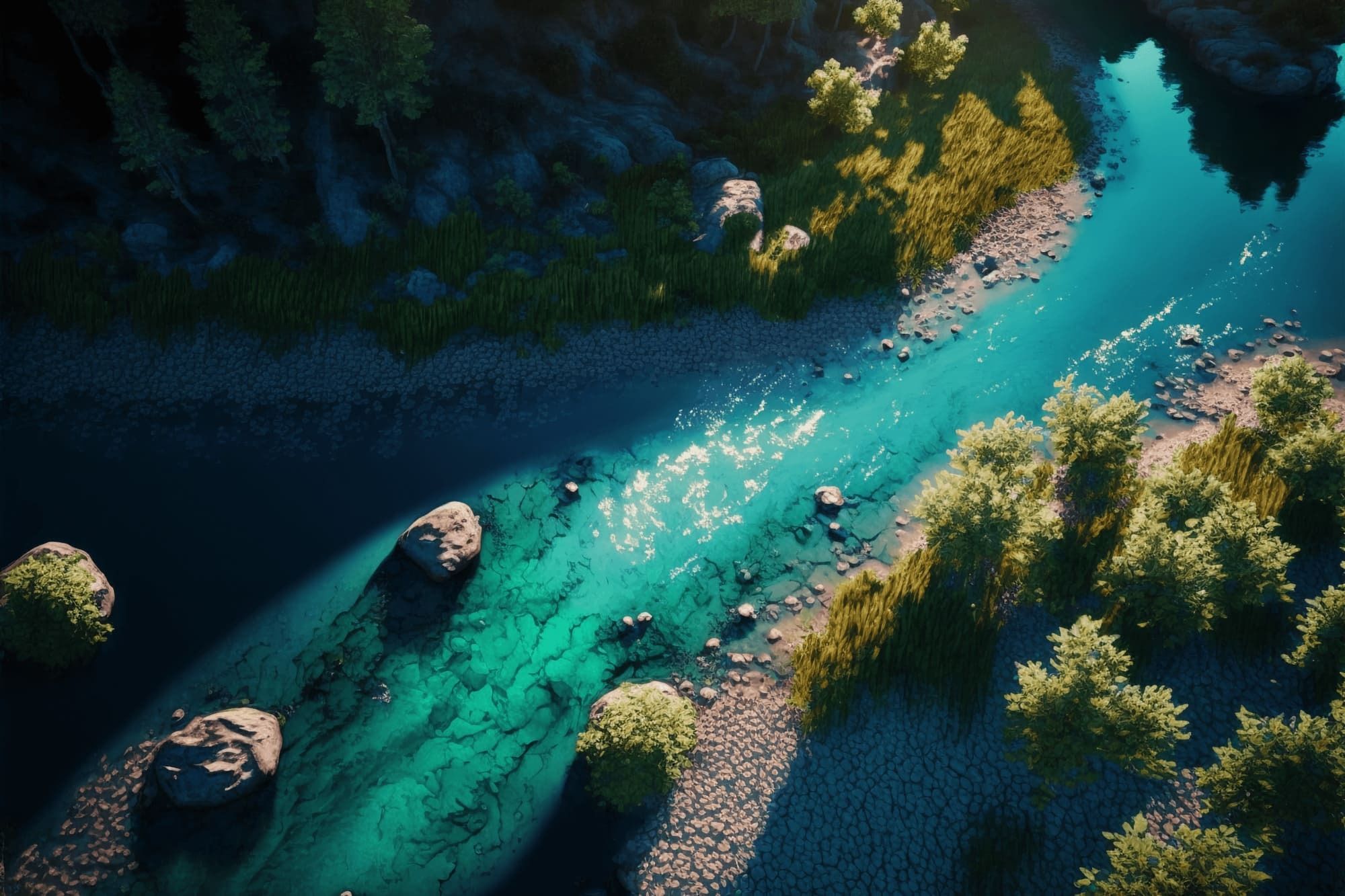 サンプル画像5:【超リアルな自然系イラスト背景】著作権フリーの高解像度画像（100枚）(Game Material Store) [d_266782]