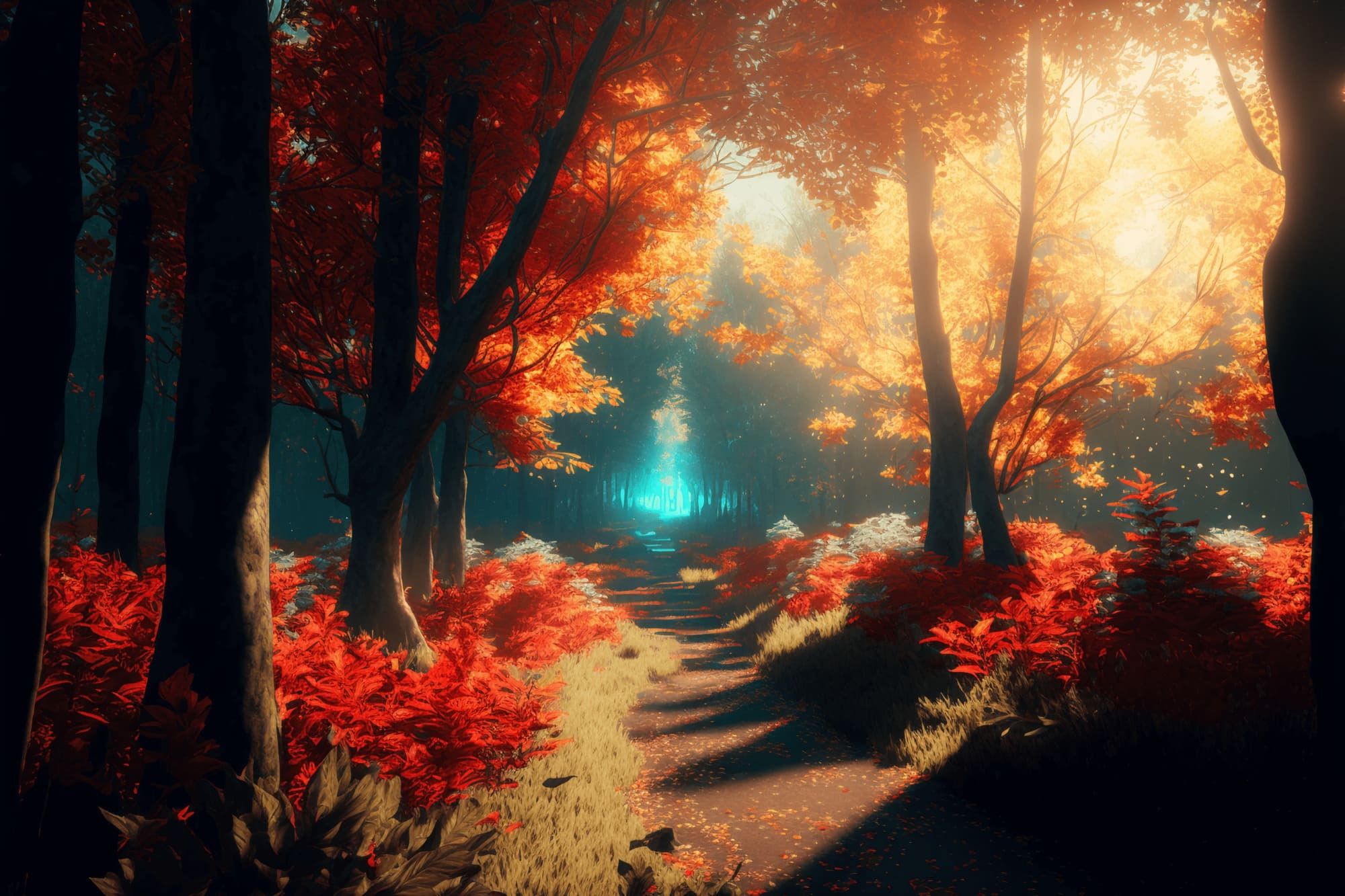 サンプル画像6:【超リアルな自然系イラスト背景】著作権フリーの高解像度画像（100枚）(Game Material Store) [d_266782]