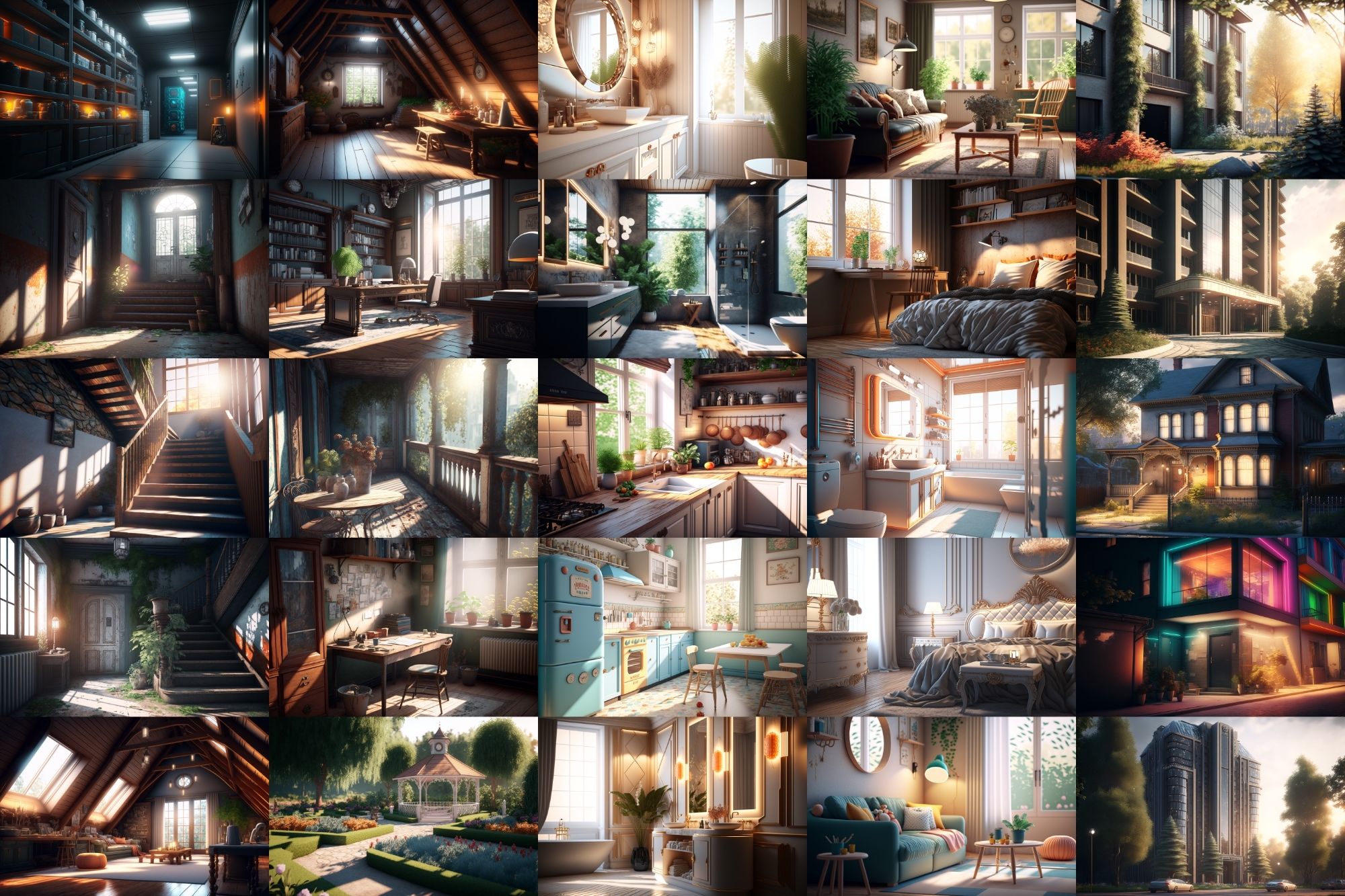 サンプル画像3:【超リアルな家や室内の背景】著作権フリーの高解像度画像（100枚）(Game Material Store) [d_266784]