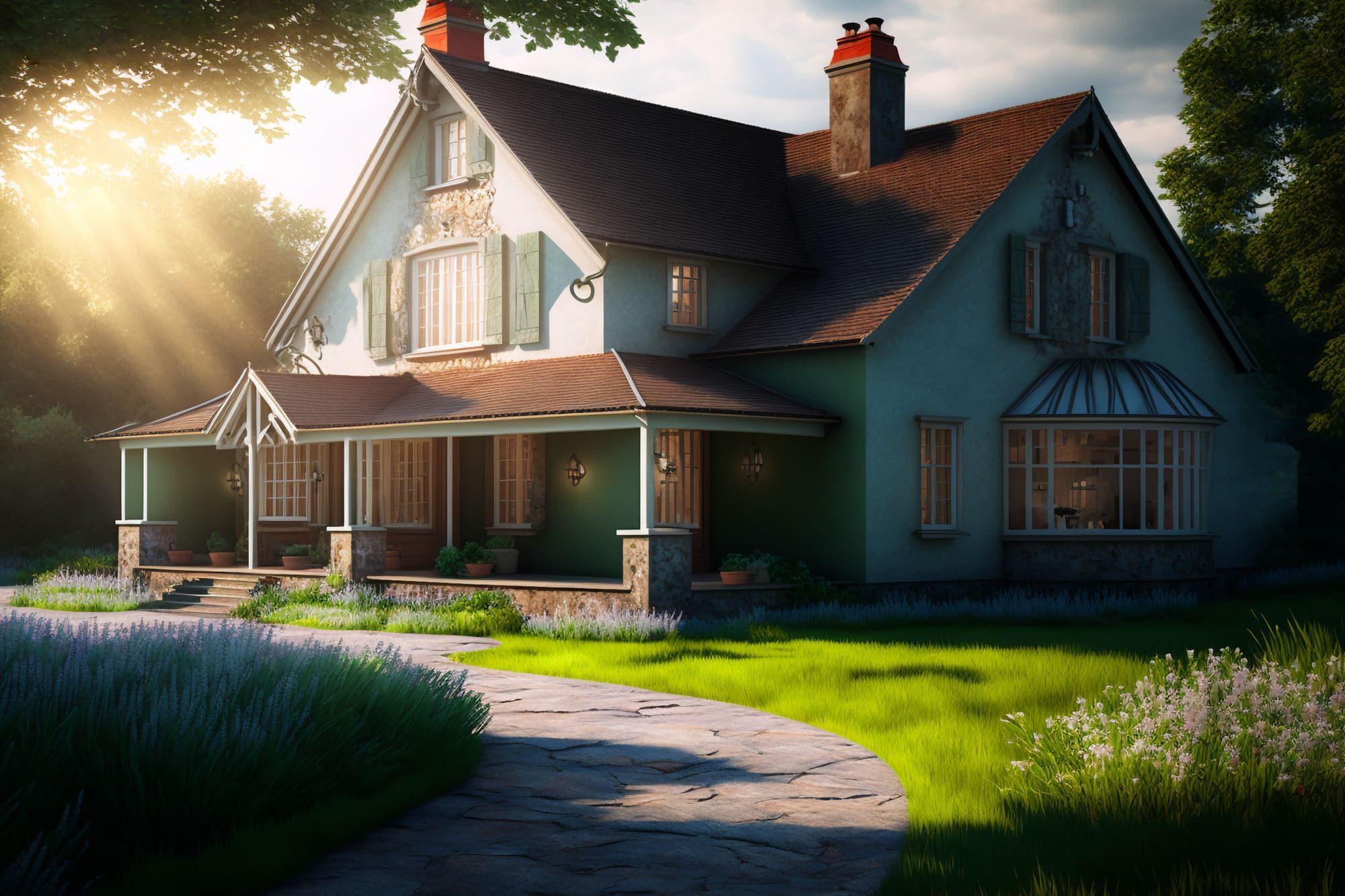 サンプル画像5:【超リアルな家や室内の背景】著作権フリーの高解像度画像（100枚）(Game Material Store) [d_266784]