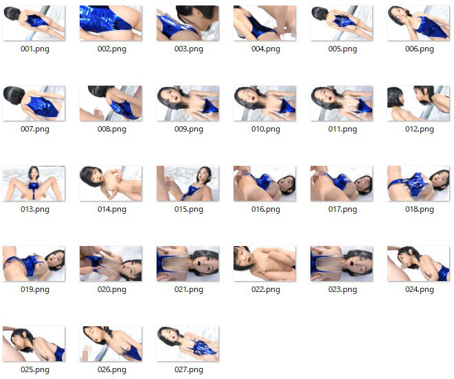 サンプル画像4:テッカテカ光沢スク水にぶっかけた結果(光沢3Dっ娘クラブ) [d_266869]