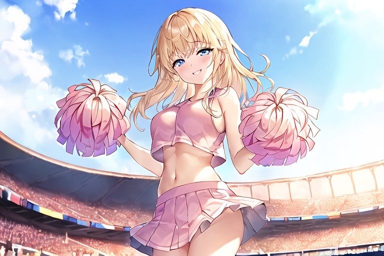 サンプル画像3:敵チームのえちえちチアガールに誘惑されて情けなく敗北射精しちゃいたい(デカパイ屋さん) [d_267034]