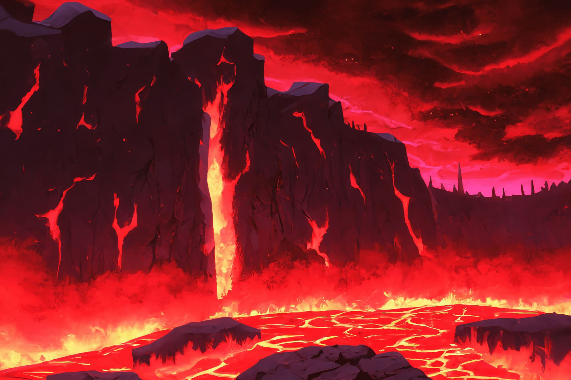 【アニメ映画風の自然系背景】著作権フリーの高解像度画像（100枚）のサンプル画像 6