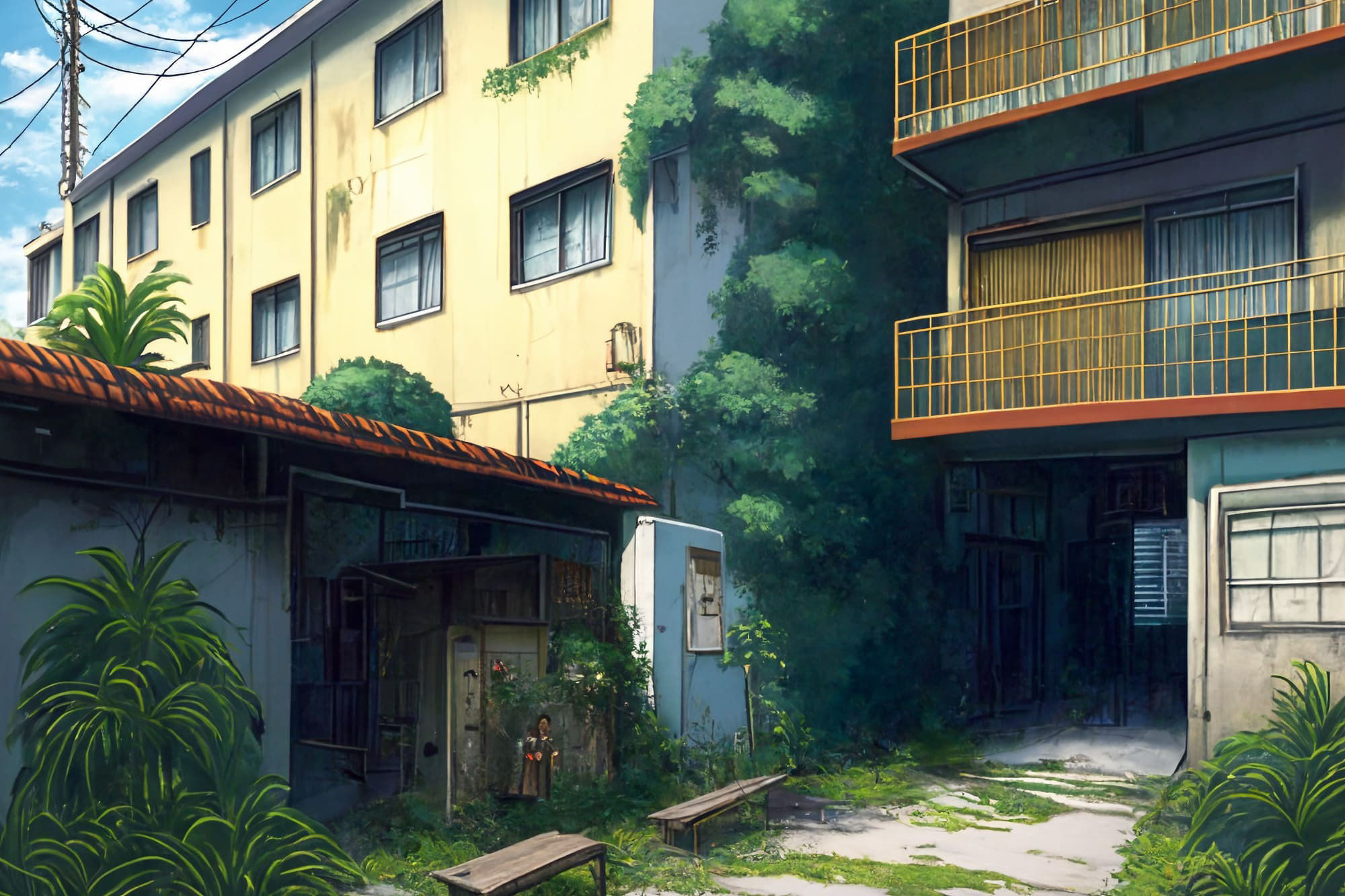 【アニメ映画風の家や室内の背景】著作権フリーの高解像度画像（100枚）のサンプル画像 6