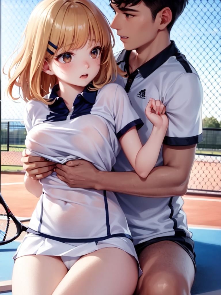 サンプル画像4:狙われたテニス少女(ぽりっしゅ本舗) [d_267326]