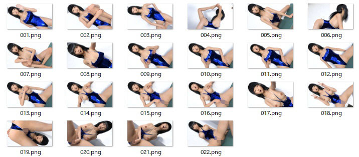 サンプル画像4:スク水でヨガ配信中にポロリしたお姉さん(ハードコア001) [d_267350]