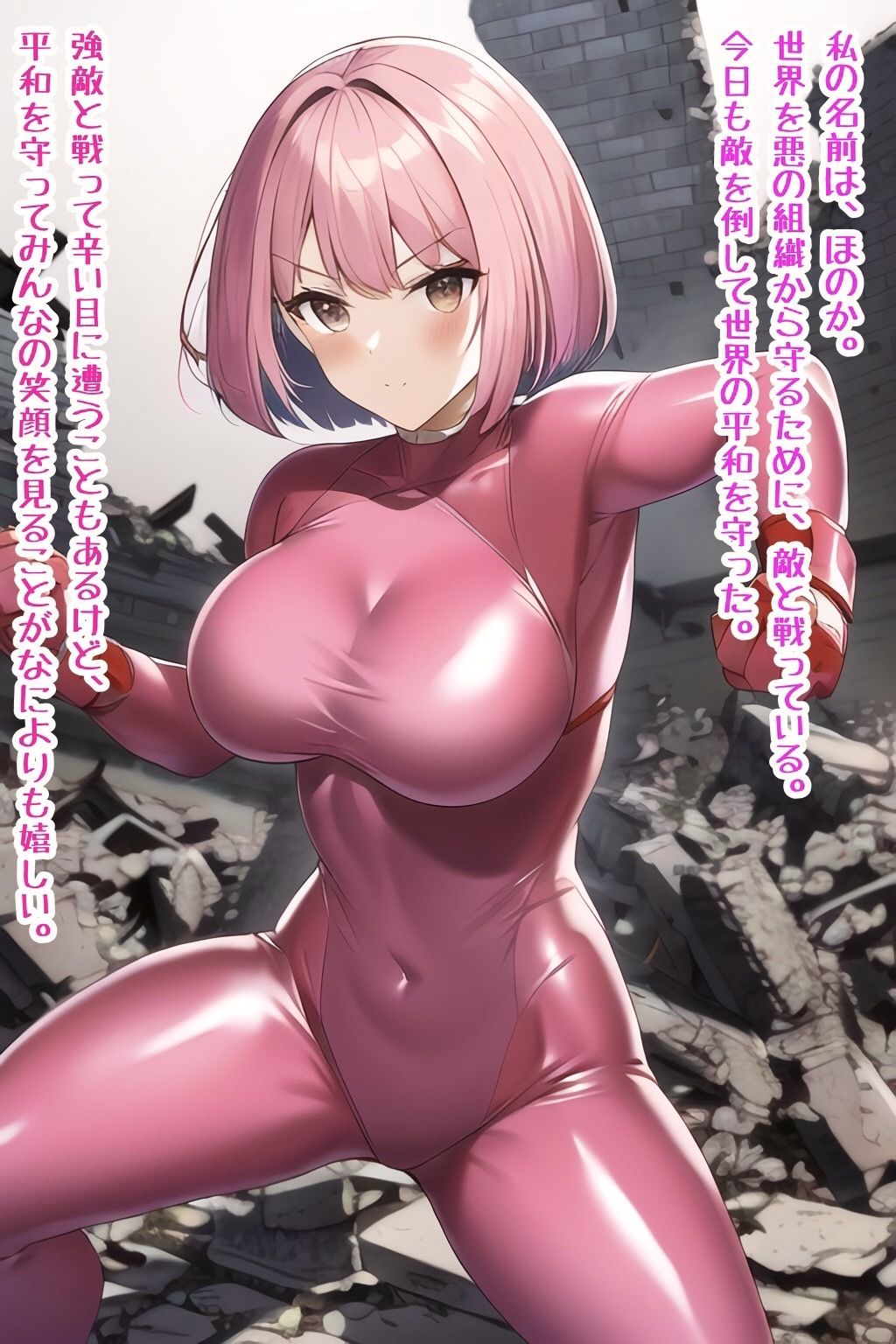 サンプル画像1:敵に敗北して捕まり調教される変身ヒロイン(ピッチリスキー) [d_267452]