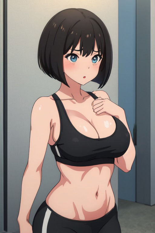 サンプル画像2:元気で健康的なスポーツ女子の画像集(技術的特異点) [d_267562]