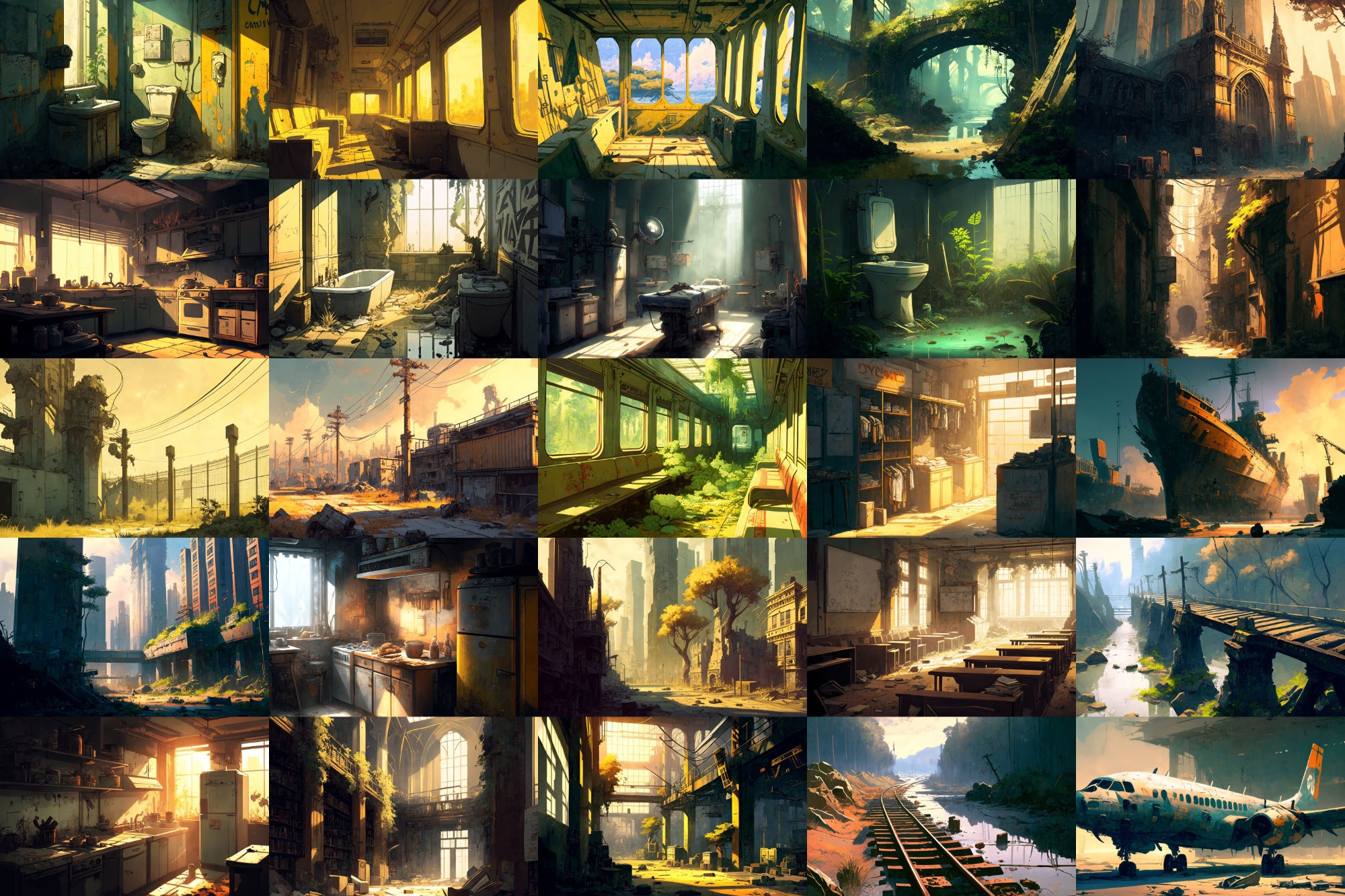 サンプル画像3:【美麗で幻想的な廃墟系の背景】著作権フリーの高解像度画像（100枚）(Game Material Store) [d_267565]