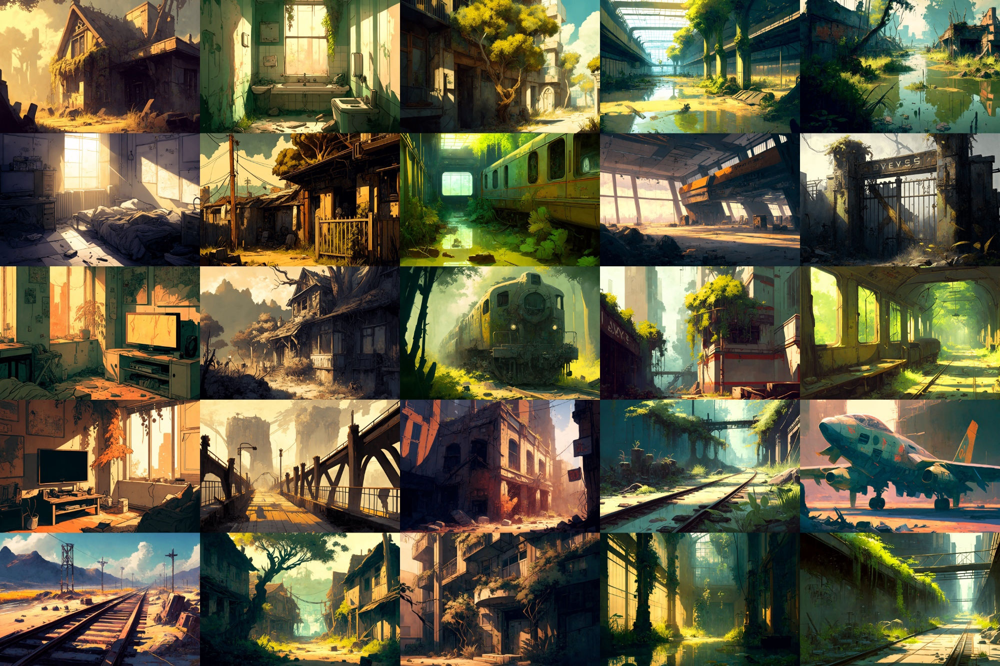 サンプル画像4:【美麗で幻想的な廃墟系の背景】著作権フリーの高解像度画像（100枚）(Game Material Store) [d_267565]