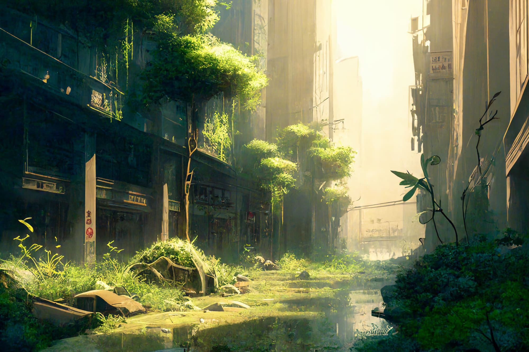 サンプル画像5:【美麗で幻想的な廃墟系の背景】著作権フリーの高解像度画像（100枚）(Game Material Store) [d_267565]