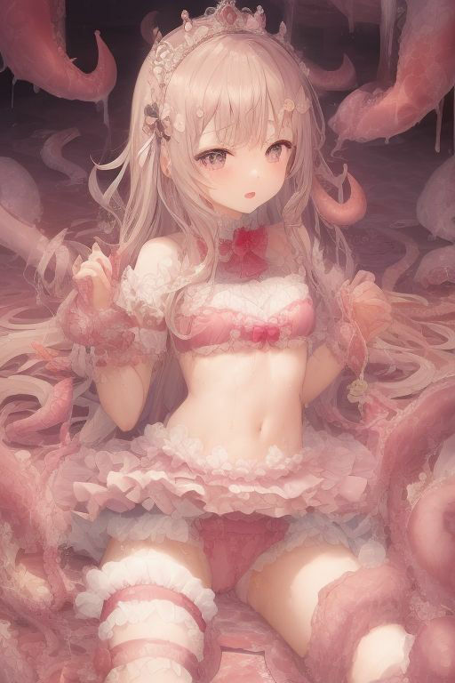 サンプル画像1:触手に襲われる姫様たち(ゆにゆー) [d_267577]