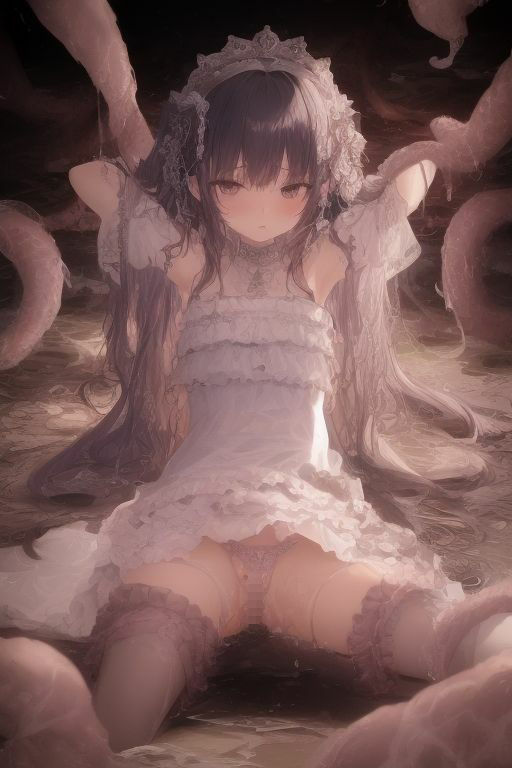 サンプル画像3:触手に襲われる姫様たち(ゆにゆー) [d_267577]