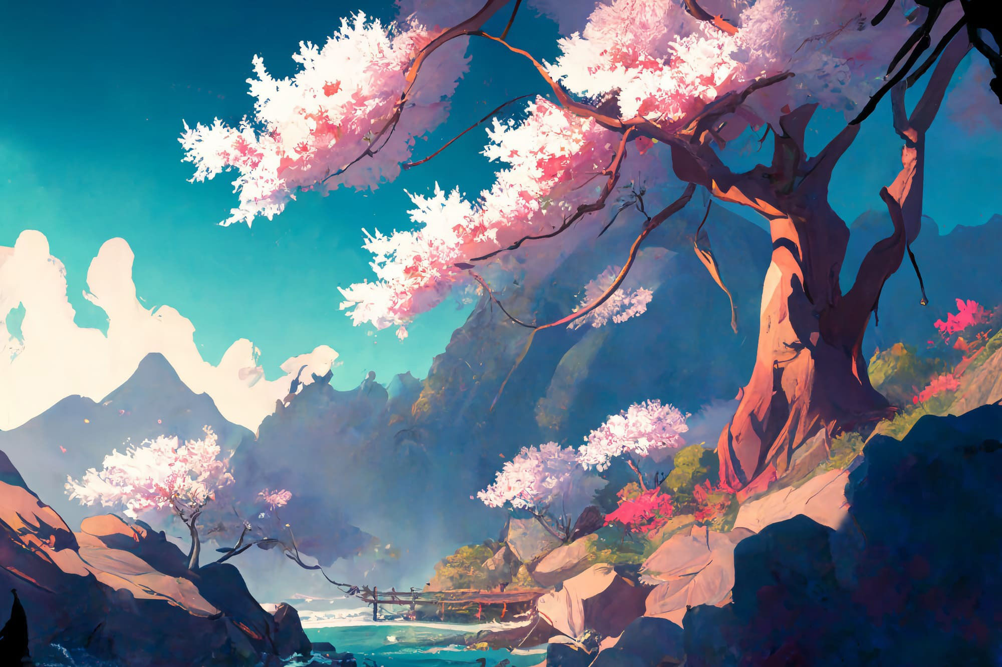 サンプル画像5:【美麗で幻想的な和風系の背景】著作権フリーの高解像度画像（100枚）(Game Material Store) [d_267654]