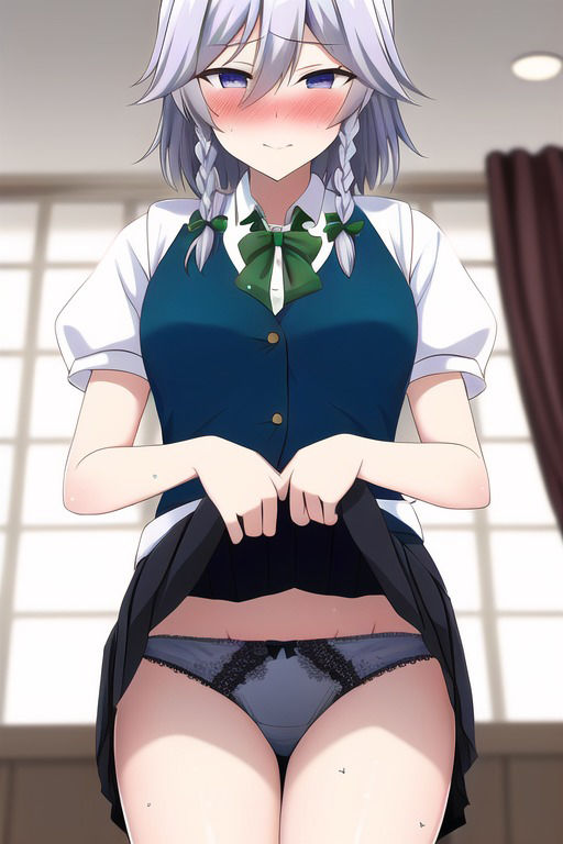 サンプル画像3:東方キャラ スカートたくし上げCG集(ぴこぜっと) [d_267889]