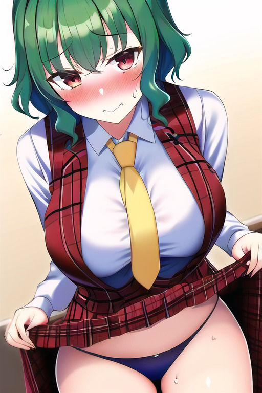 東方キャラ スカートたくし上げCG集