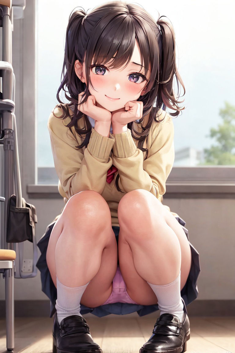 サンプル画像2:しゃがみパンチラ(Men_at_Work) [d_267973]