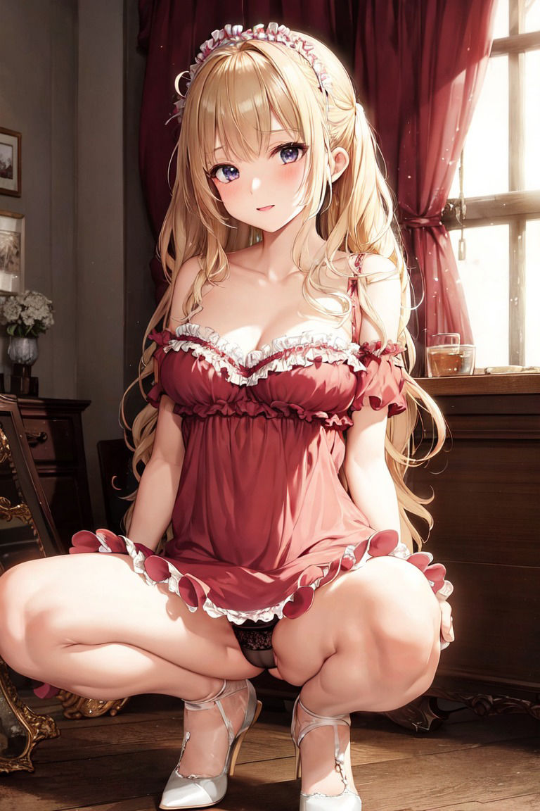 サンプル画像5:しゃがみパンチラ(Men_at_Work) [d_267973]