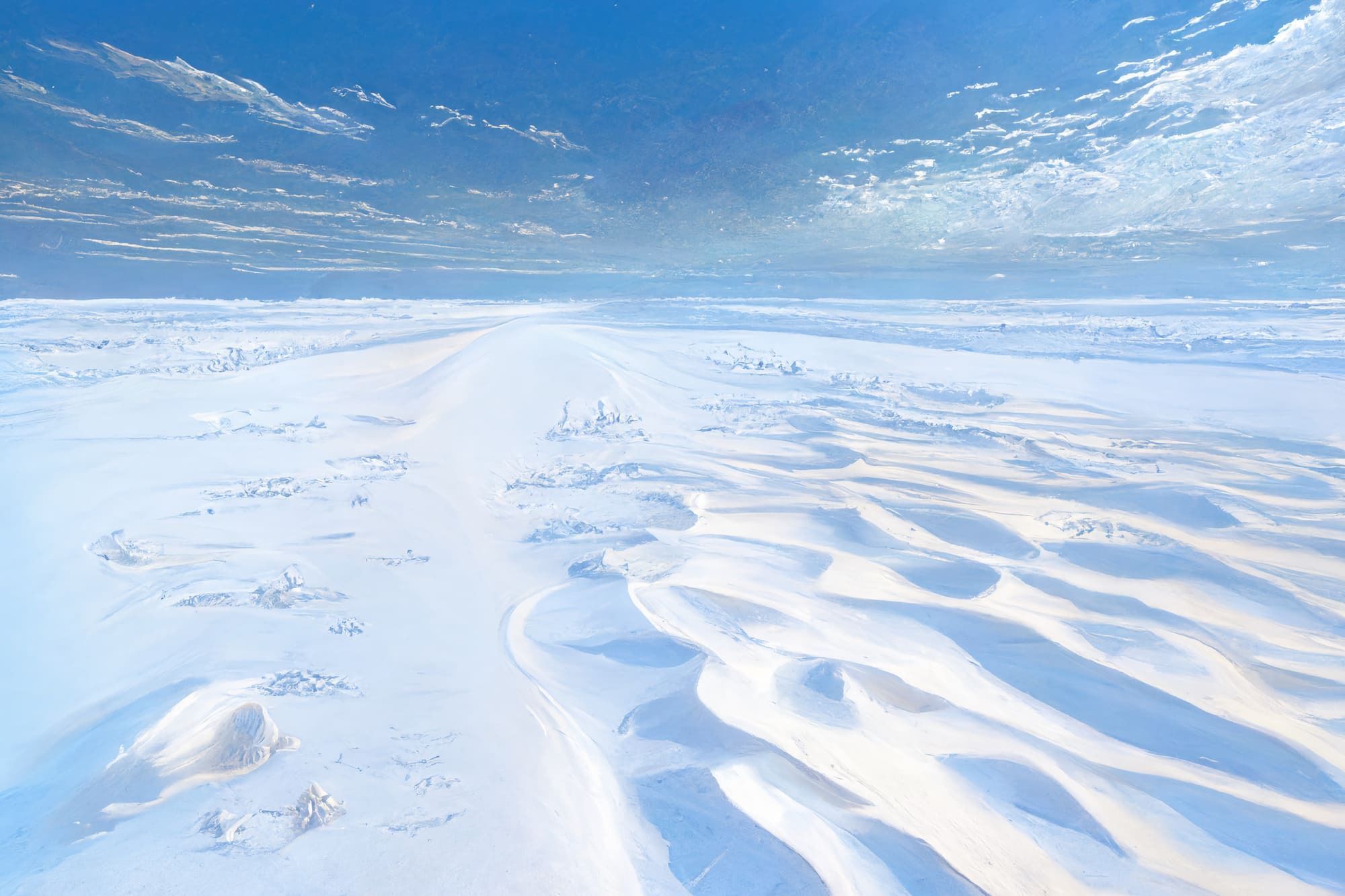 【アニメ映画風の雪国系の背景】著作権フリーの高解像度画像（100枚）のサンプル画像 6