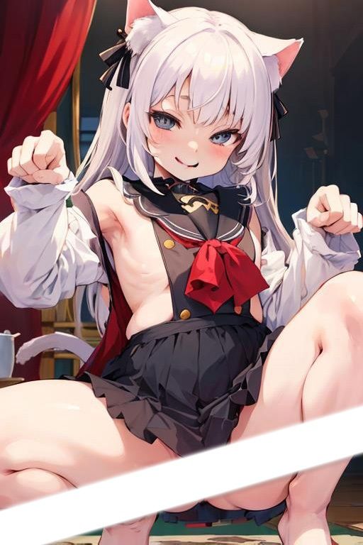 サンプル画像2:エロ蹲踞娘猫耳多し(えー愛) [d_268104]