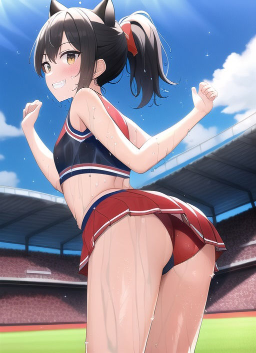 サンプル画像1:球団公式チアリーダー瀧野実夢の猫ダンス1(データベースマン) [d_268248]