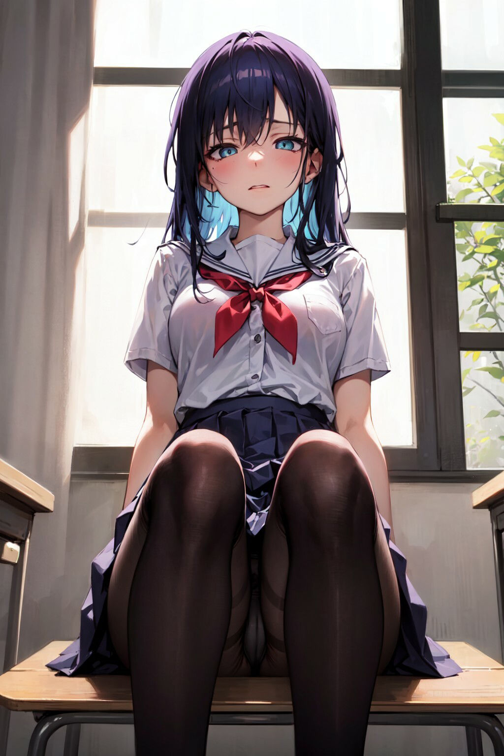 サンプル画像1:JKにパンツを見せてもらうように土下座して頼んでみた(CQ妖精雨風) [d_268259]