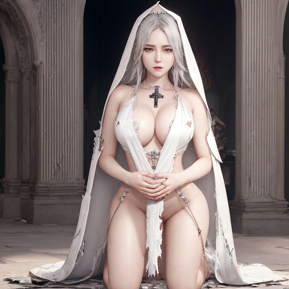 サンプル画像2:リアルファンタジー女子、敗北(AIファンタジー工房) [d_268266]