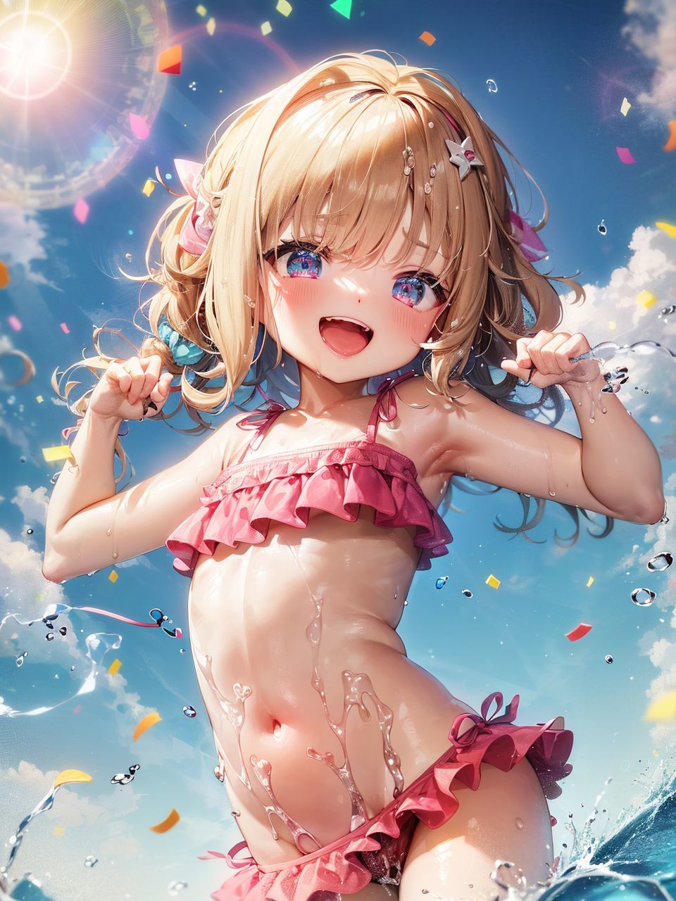 サンプル画像2:【夏のロリガール】(びっぷるーむ) [d_268287]