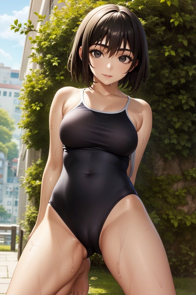 サンプル画像2:太眉少女とのHの記録(エロAIいらすとや) [d_268500]