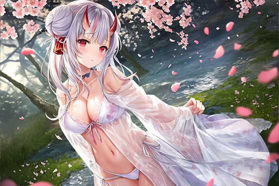 サンプル画像1:かわよおに 全年齢向け CG集 vol.4 / 桜吹雪とかわ余にご用心！ （113枚）(AngelAkiha) [d_268524]