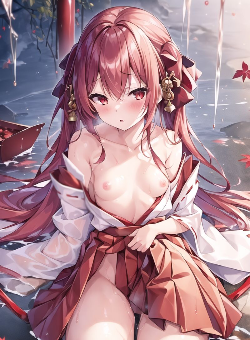 サンプル画像4:今でも穿いてない巫女さんがいると噂の地方神社に行ってきた！(狼芝居) [d_268552]