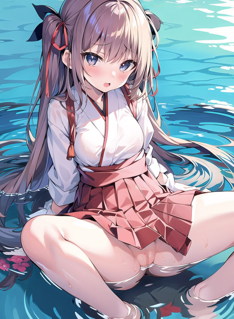 サンプル画像5:今でも穿いてない巫女さんがいると噂の地方神社に行ってきた！(狼芝居) [d_268552]