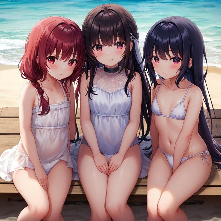 サンプル画像3:水面の女性 CG集(かわいいは一番) [d_269317]