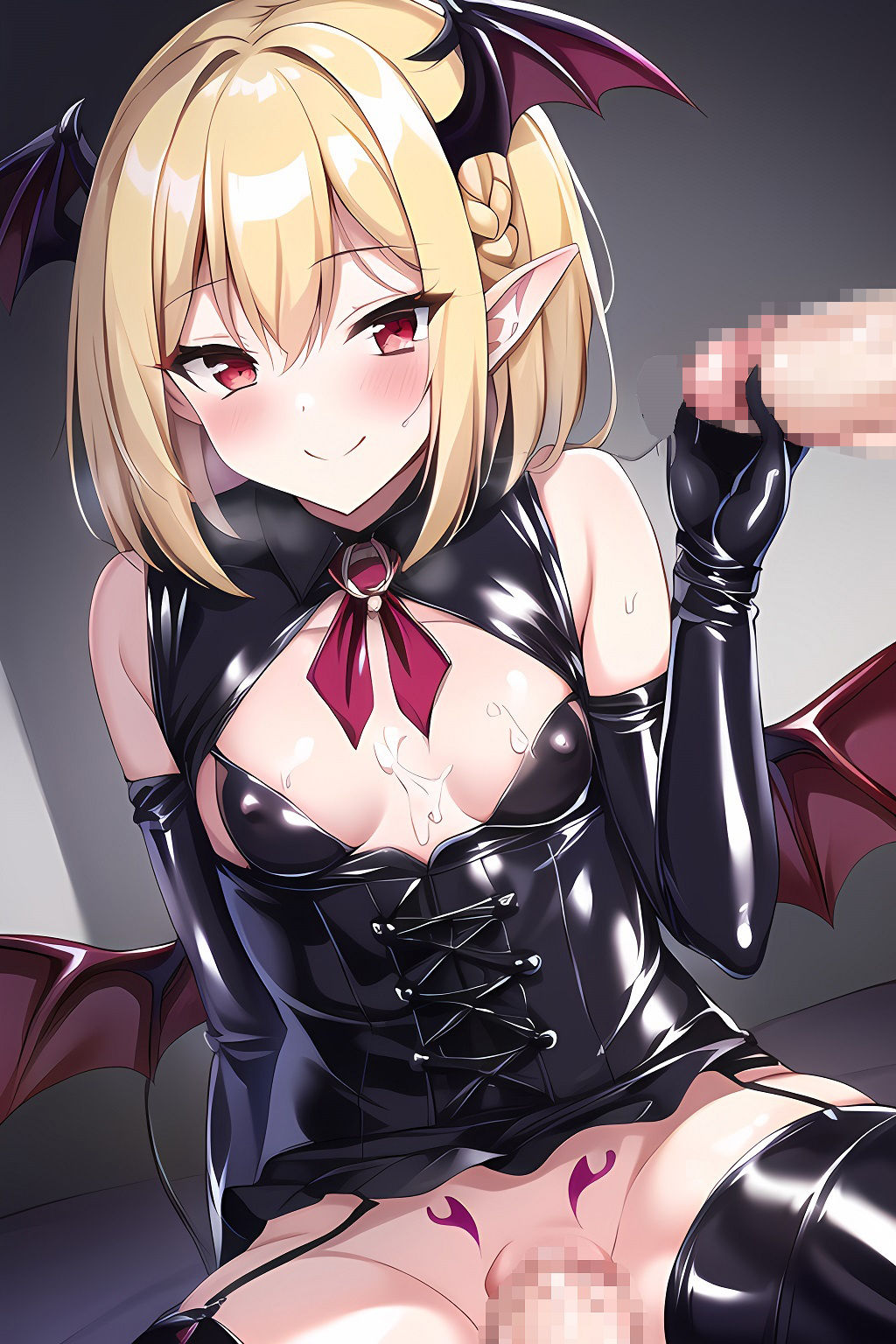 サンプル画像2:金髪ロリサキュバスCG集(AI Engineer) [d_269471]