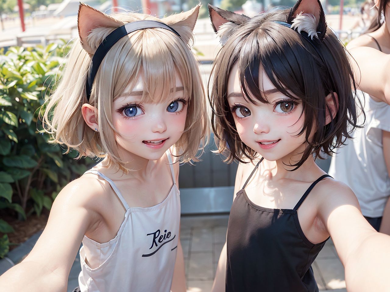 遊園地露出ガール