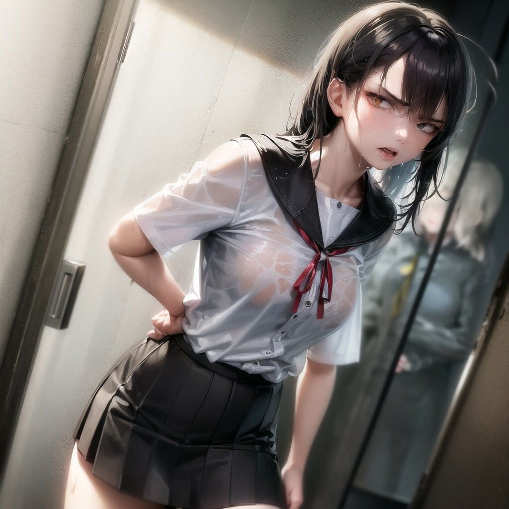 サンプル画像3:嫌悪少女 -びしょ濡れ着衣編-(リドル) [d_269871]