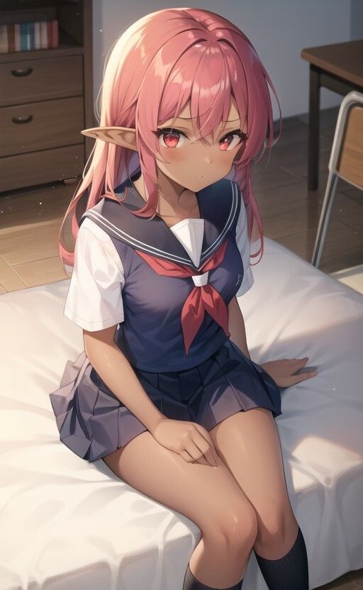 サンプル画像3:エルフの女の子たち(猫) [d_270035]