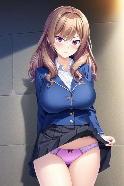 サンプル画像1:JKが嫌々だったり恥ずかしがりながらもパンツを見せてくれました。(箱庭) [d_270314]