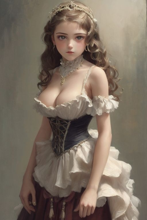 サンプル画像2:ビクトリアン美少女絵画(クックオナ) [d_270526]