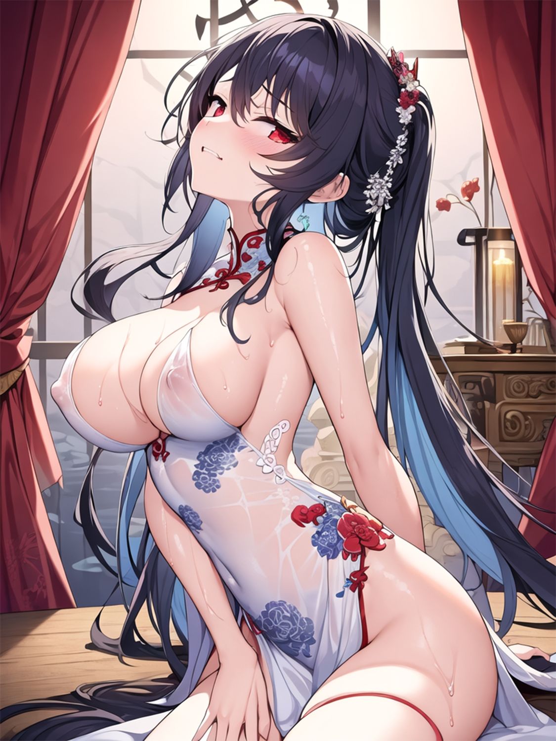 サンプル画像4:コスプレイヤーちゃんとオフパコ撮影会 チャイナ服編(みさきんぐ) [d_270658]