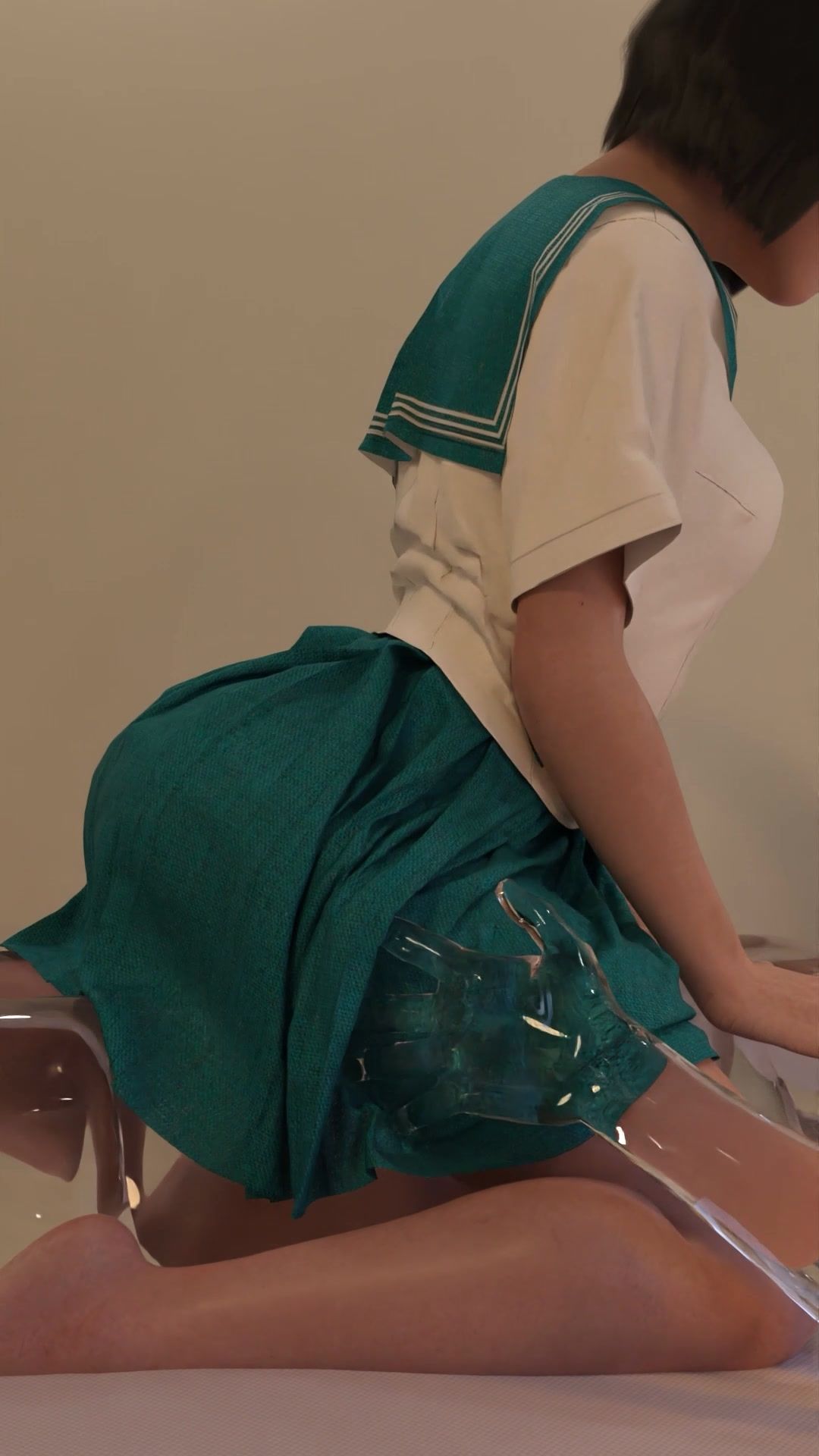 セーラー服着衣エッチ・ショート動画集〜透明人間とかレズプレイとかの画像8