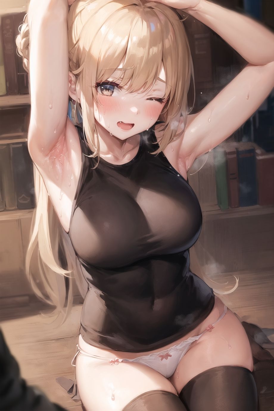 サンプル画像3:汗まみれでムレムレな腋をみせてもらってもよろしいでしょうか？(ことあっと展) [d_271023]