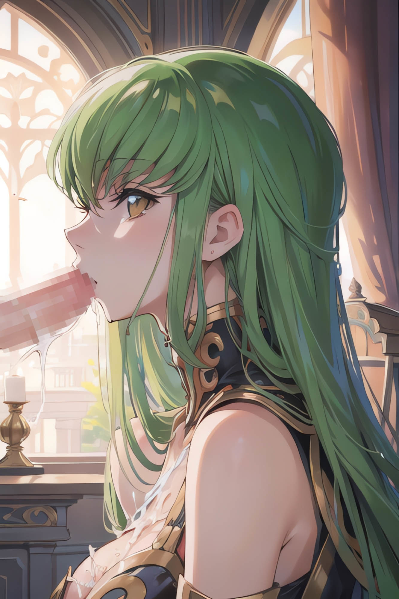 サンプル画像1:緑の魔女(NAI本舗) [d_271044]