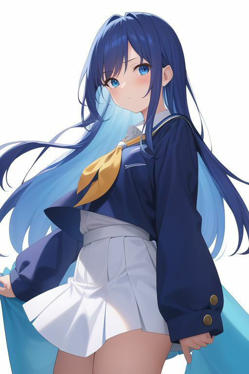 サンプル画像3:青髪制服乃女立絵集合〜之非淫〜(AI大全本舗 学園長初の裏物写真集をご覧あれ) [d_271212]