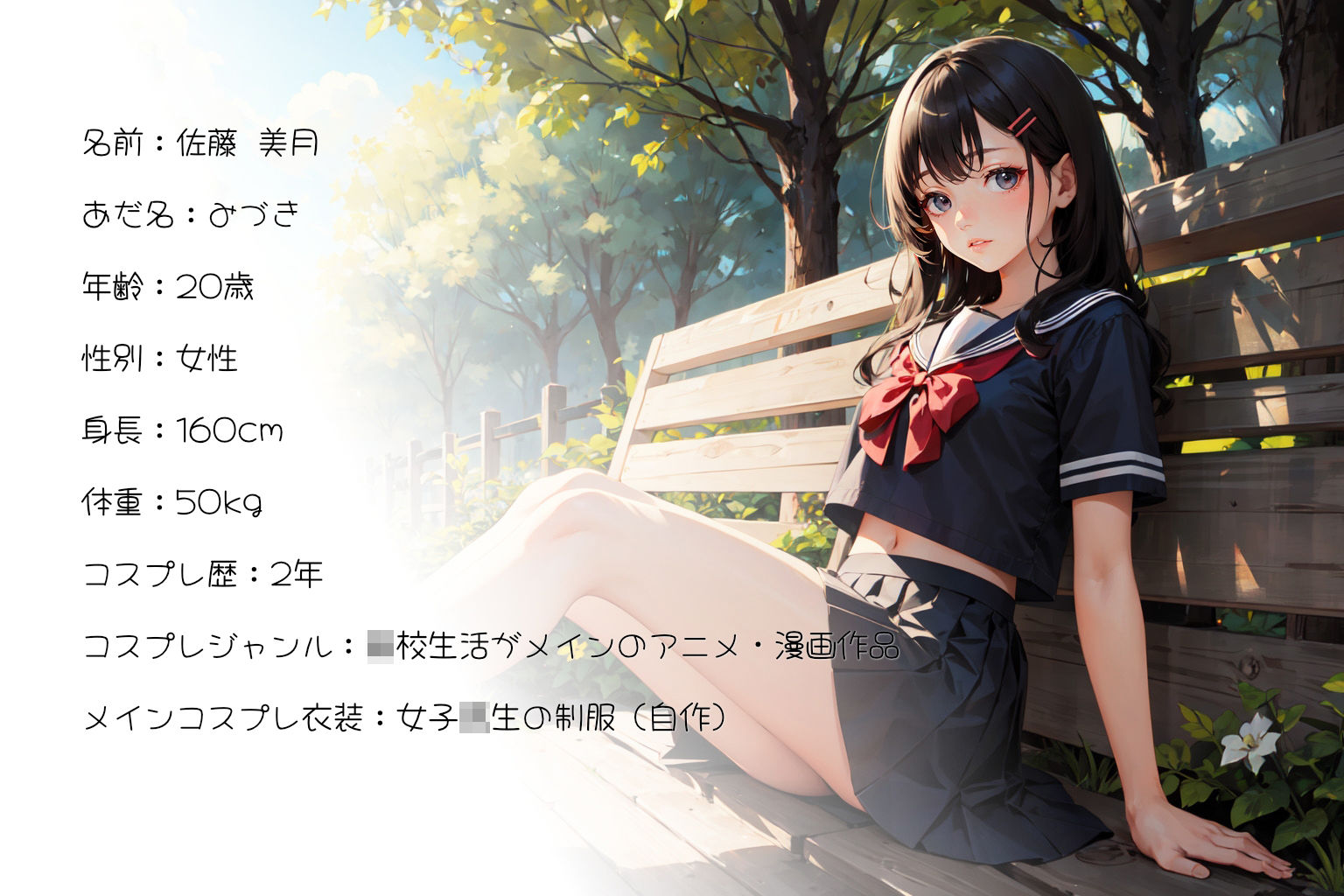 サンプル画像1:孤独と美しさの共存 – 隠れた佐藤美月の秘密(AkAMOLABO) [d_271380]