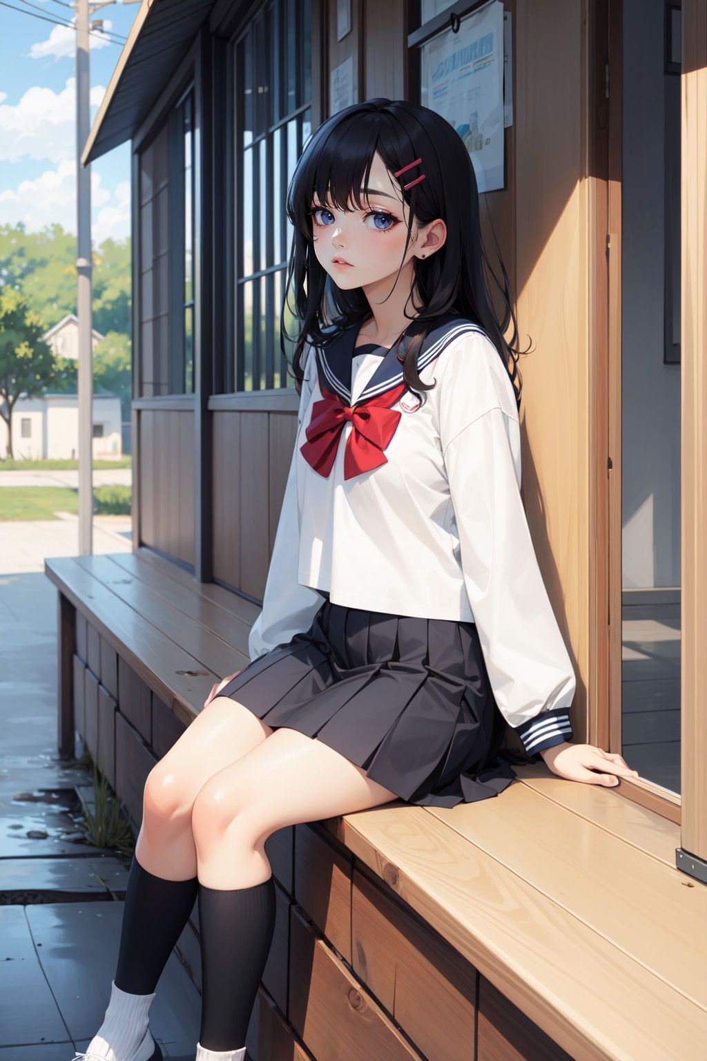 サンプル画像2:孤独と美しさの共存 – 隠れた佐藤美月の秘密(AkAMOLABO) [d_271380]