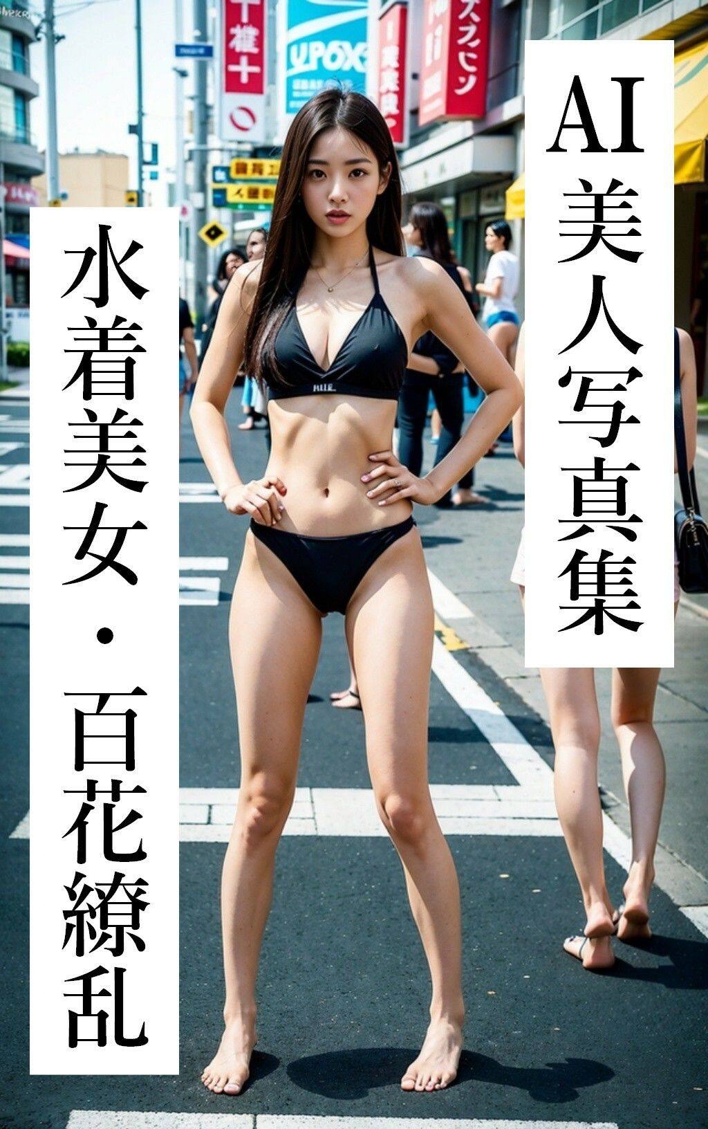サンプル画像1:水着美女・百花繚乱 1028枚 ［AI美人写真集］(AI世界出版社) [d_271439]