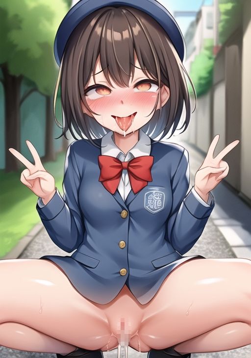 サンプル画像2:いろんな女の子の事後アへ顔Wピース集(瑠璃色マカロン) [d_271443]