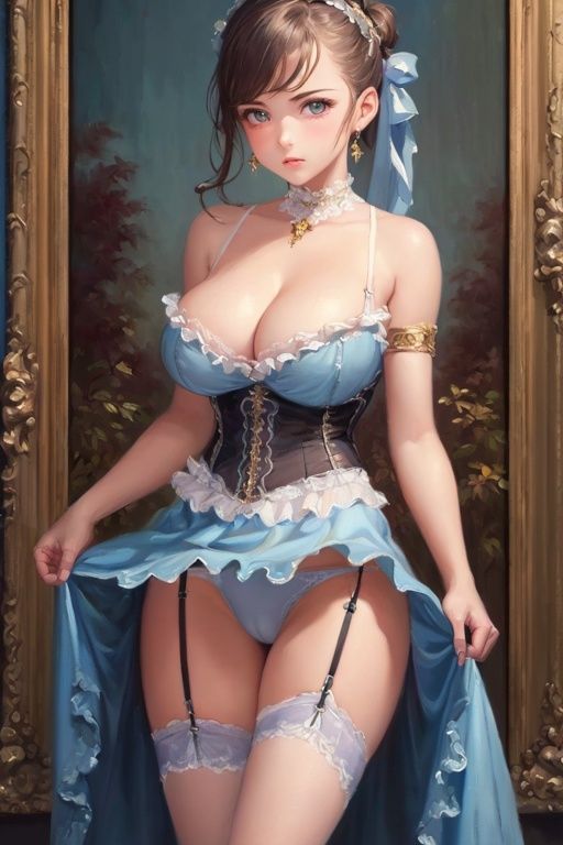 サンプル画像2:ビクトリアンおパンツ絵画(クックオナ) [d_271666]