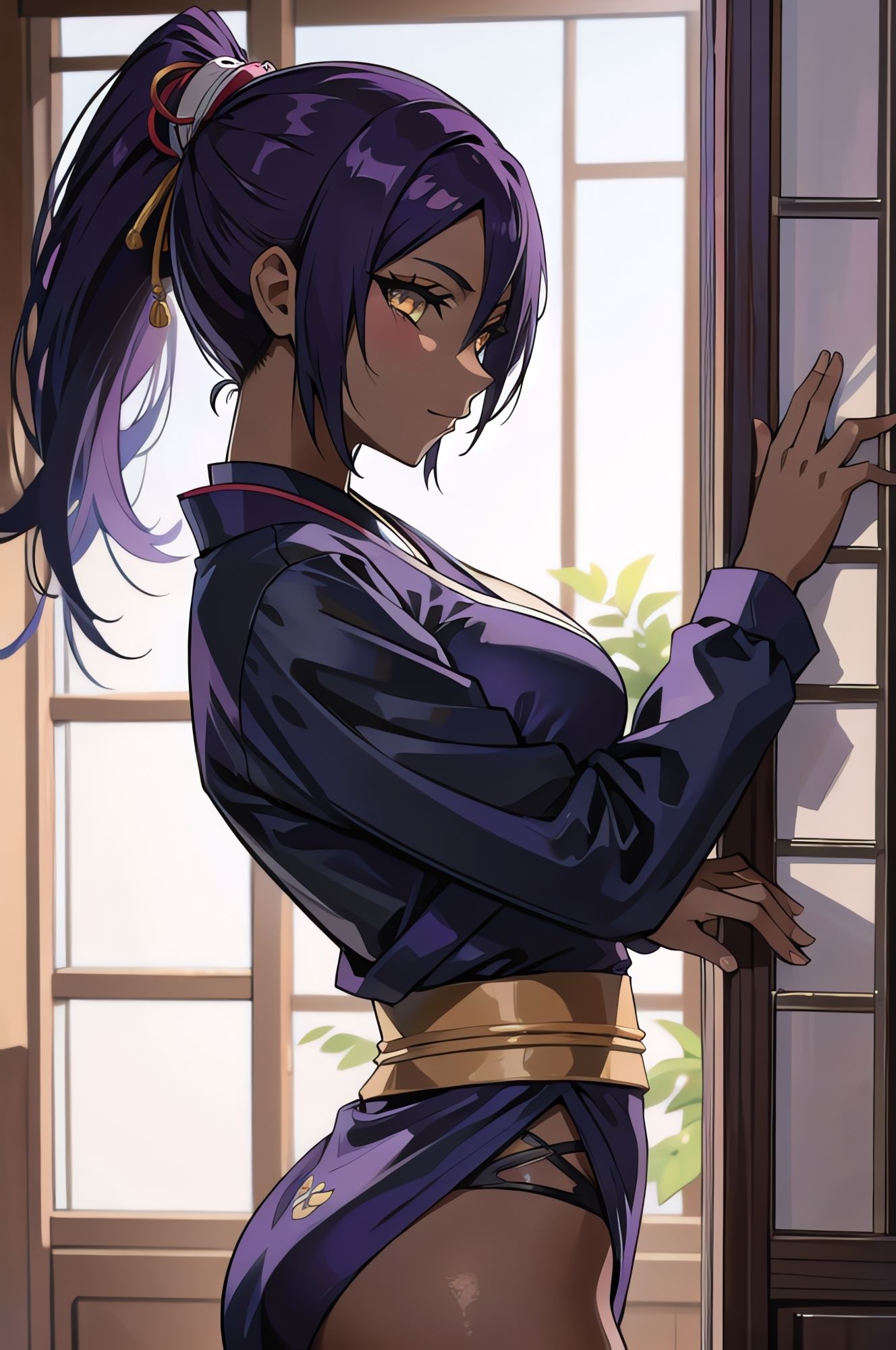 サンプル画像1:褐色でセクシーな巨乳お姉ちゃんは性が奔放すぎる(NAI本舗) [d_271762]